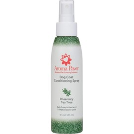 Aroma Paws Scented Dog Coat Spray – Cleansing, Conditioning, Moisturizing – Toxin Free, Healthy Ingredients – Aromatic Grooming Puppy Spray – Loosens Knots, Tangles – 4.5 Oz, Rosemary Tea Tree