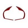 nuoozy Carbon Fiber Steering Wheel Button Frame Cover Trim Compatible