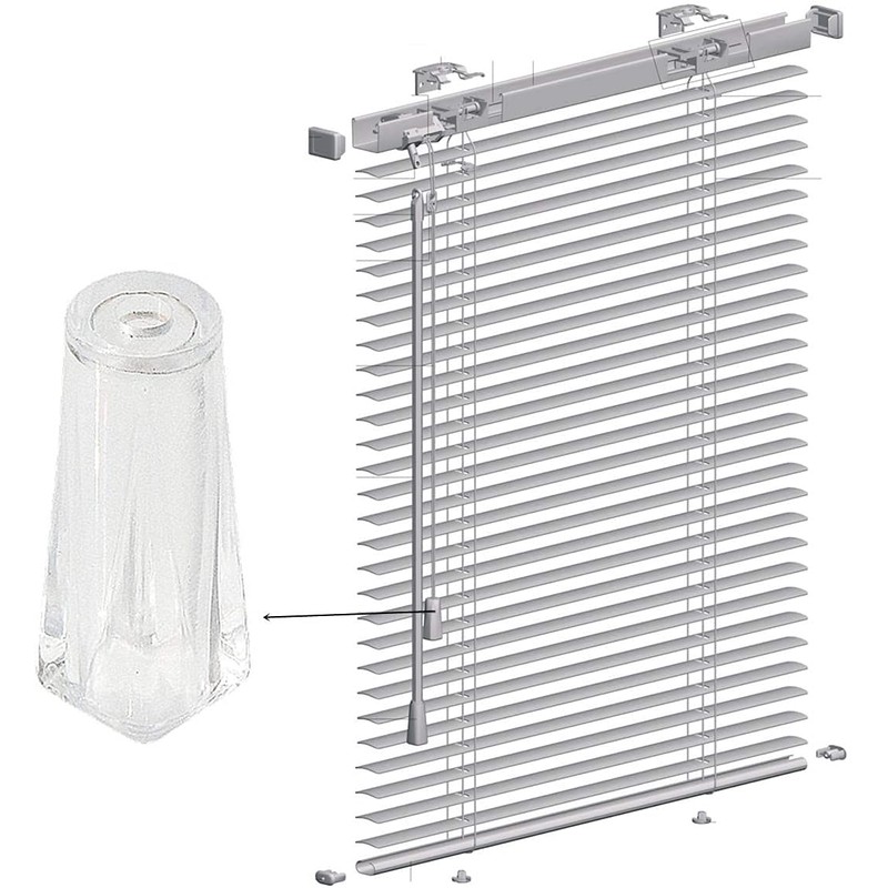 10pcs Pull Cord Tassel Clear Plastic Drawstring Tassels for Blinds