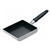 遠藤商事 TKG 卵焼きフライパン 幅×奥行×高さ(cm)15×18×3 質量(キロ)0.445 板厚(mm) 2.4 内面フッ素樹脂加工でこびりつきにくい ガス火専用 アルミ製