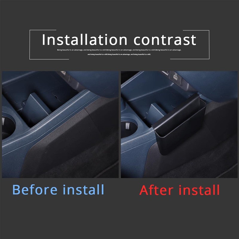 Lcojicep Center Console Gear Side Storage Box Compatible with Ford