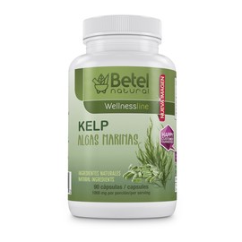 Betel Natural Algas Marinas/Kelp 90 Capsules by Betel Natural - 1500 mg per Serving - Iodine