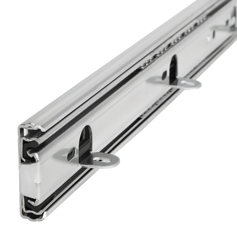 KV4-45-H45-L300-NF Full Extension Slides with Support Angle (Length 300 mm
