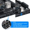 MZHOU 9-Pin USB 2.0 Female Pin Dual 2 Port USB
