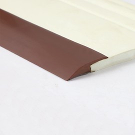 Carpet Floor Transition Strip, 6.56Ft Floor Transition Strip Self Adhesive Edging Trim Strip Capping Strip Threshold Cover for Doorway Floor Divider Strip with a Height Less Than 5mm - Brown