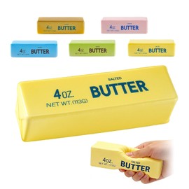 Butter Squishy, Soft Slow Rising Squeeze Toys, Butter Stick Squishy Fidget Toys and Stress Balls Squishies for Office Desk Toys, Party Favors & Birthday Gifts(Yellow)
