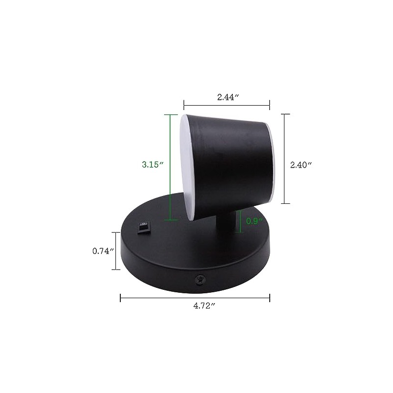RV LED Bedside Reading Light with Switch - 2 Pack,