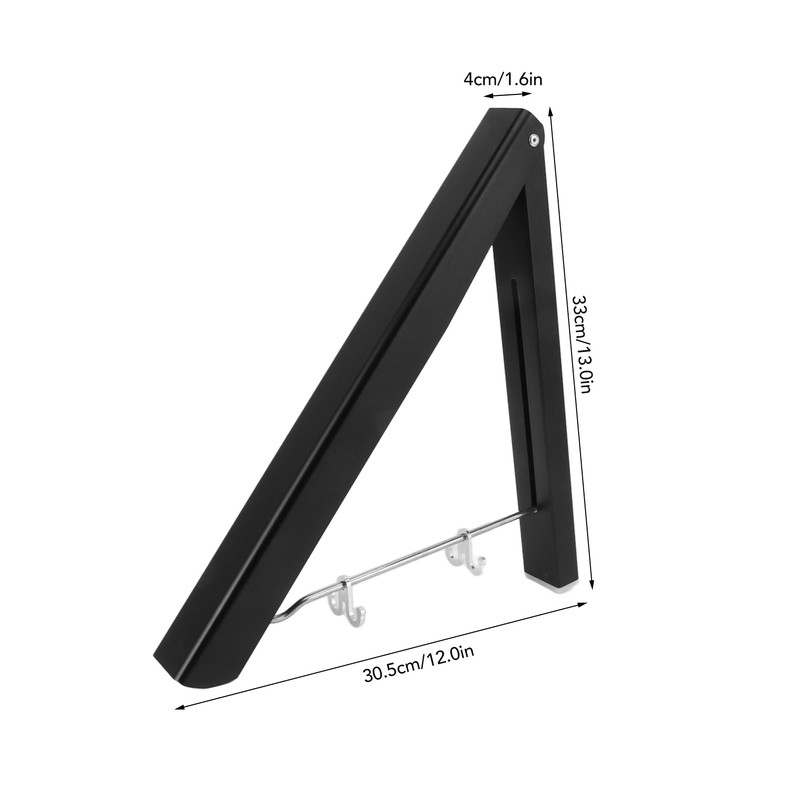 Retractable Clothes Hanger Rack Foldable Wall Mounted Aluminium Folding Clothes