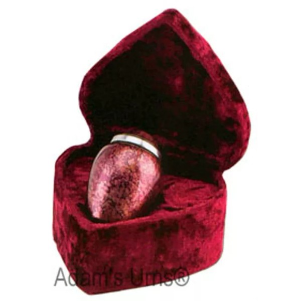 Burgundy Plum Alloy 3" Size Funeral Cremation Urn Keepsake with