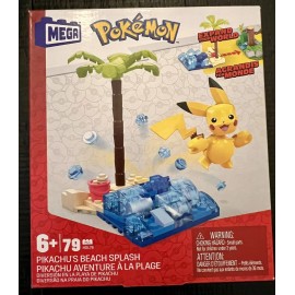 Mega Pokémon Pikachu’s Beach Splash Building Blocks Unit #HDL76 Expand World