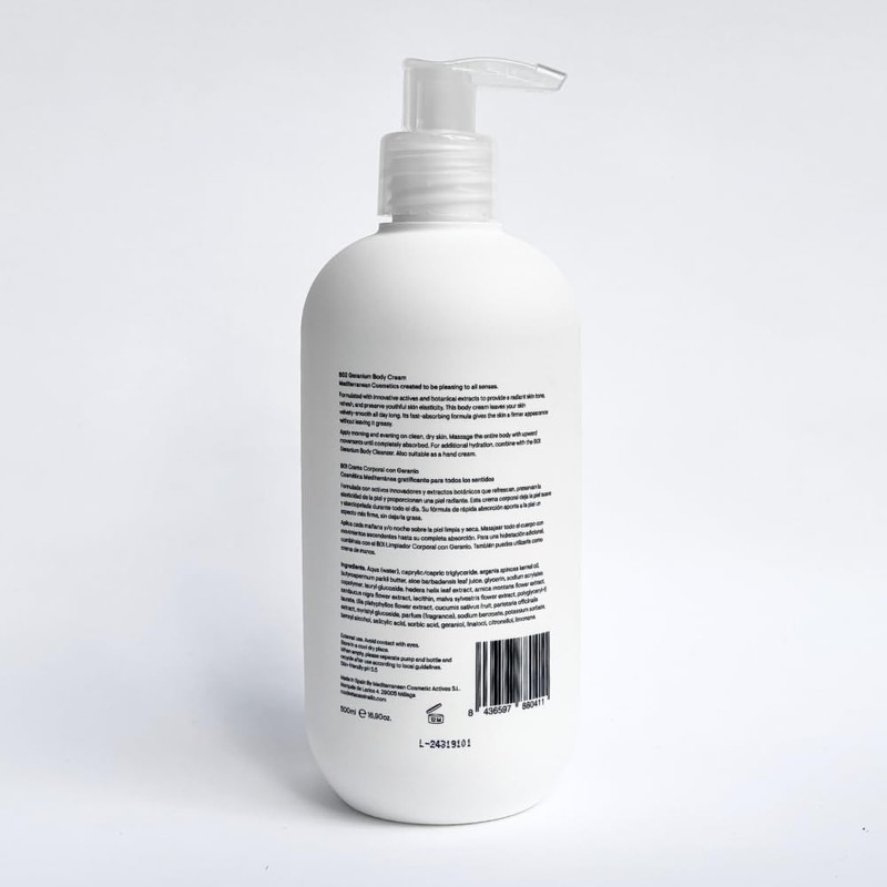 Modesta Cassinello – B02 Geranium Körpercreme – Feuchtigkeit, Elastizität und