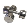 Ader Chrome Dumbbell, Sold as Pairs (Chrome, 18LB)
