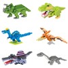 Animal Micro Building Blocks Sets - 6 Packs Cute Dinosaur