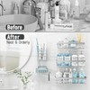 Liuoud 10 Pack Shower Caddy for Inside Shower Silver Bathroom