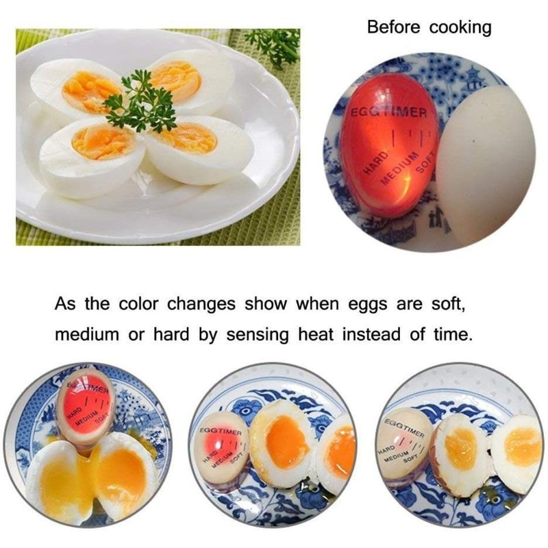 Egg Timers for Boiling Eggs, Colour Changing Egg Timers for