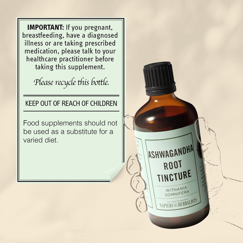 Napiers Ashwagandha Root Tincture (Withania somnifera) - Herbal Supplement -