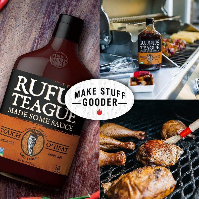 Rufus Teague - Touch O' Heat BBQ Sauce - 16