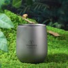 TOMSHOO Insulated Double Wall Drink Cup Camping Titanium Water Cup