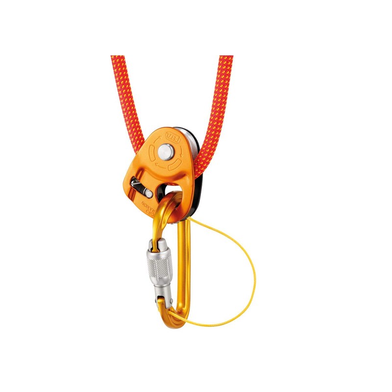 Petzl M39A SL NEW Sm'D Ultra-Light Asymmetrical Carabiner, Screw-Lock, Yellow