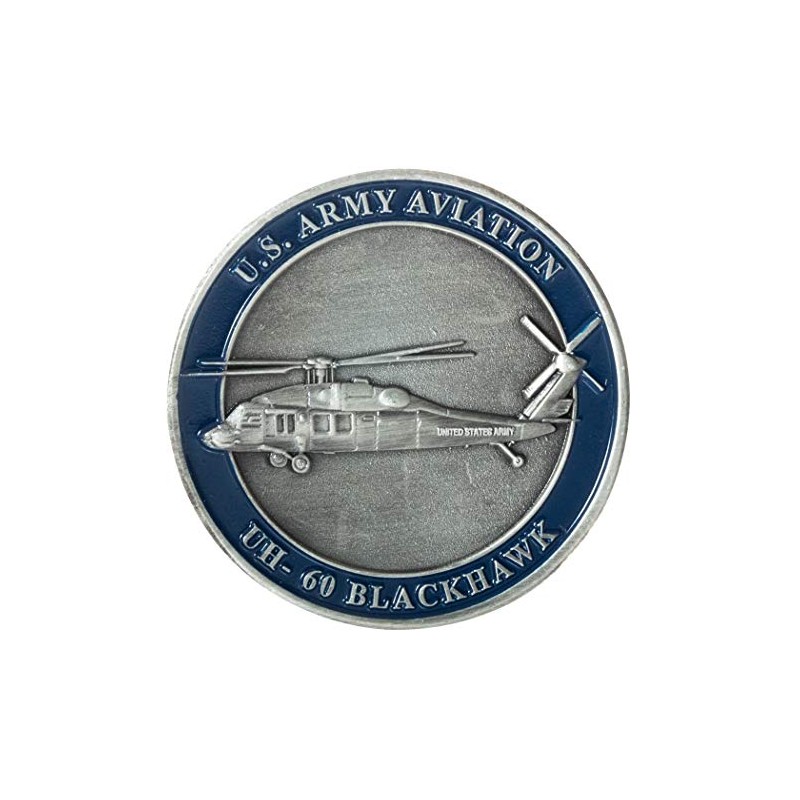 United States Army Aviation UH-60 Black Hawk Helicopter Challenge Coin
