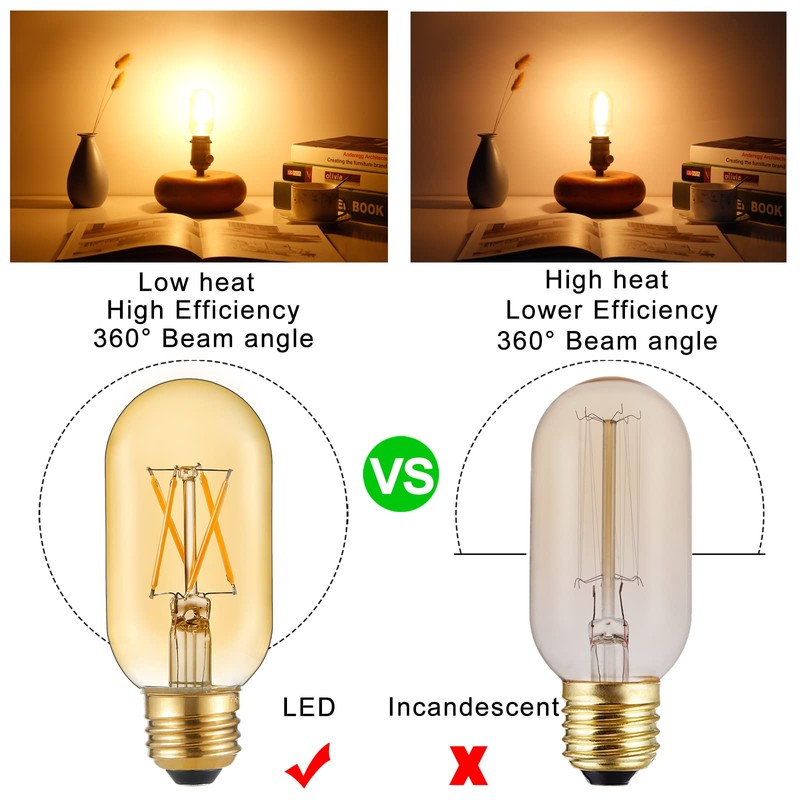 LiteHistory E26 LED Bulb 6W Equivalent E26 Bulb 60 watt