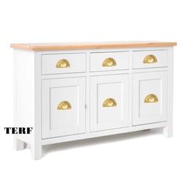 TERF® Traditional Vintage Polished Brass Cabinet Pull Handle 90mm Semi Circle Handle Pull Knob Including Fixing Screw for Use Window Drawer Cupboard Cabinet Wardrobe Door Gate - Pack of 1