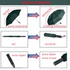 MRTLLOA 49/54/62 Inch Large Folding Golf Umbrella, Oversize Double Canopy