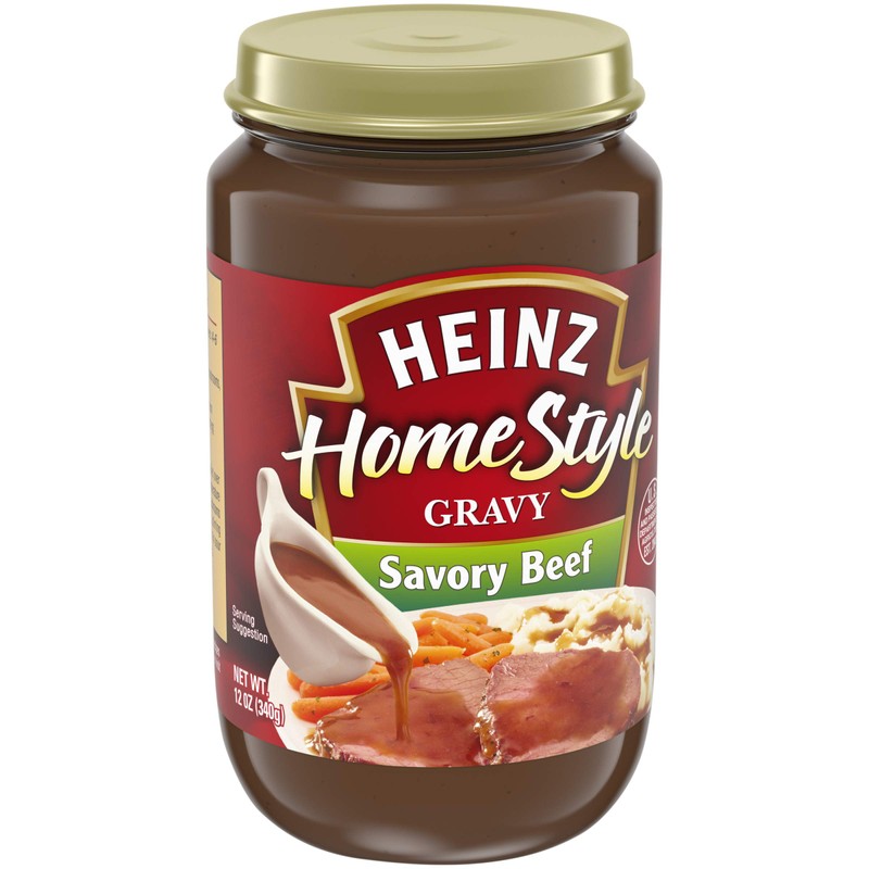 Heinz Homestyle Savory Beef Gravy (12 oz Jars, Pack of