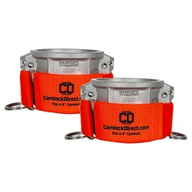 Camlock Safety Straps - Fits Any 3" Cam & Groove Fitting - Made in the USA (2-Pack)