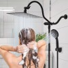 Hibbent All Metal Showerhead,10' - Square 10'' - Matte Black