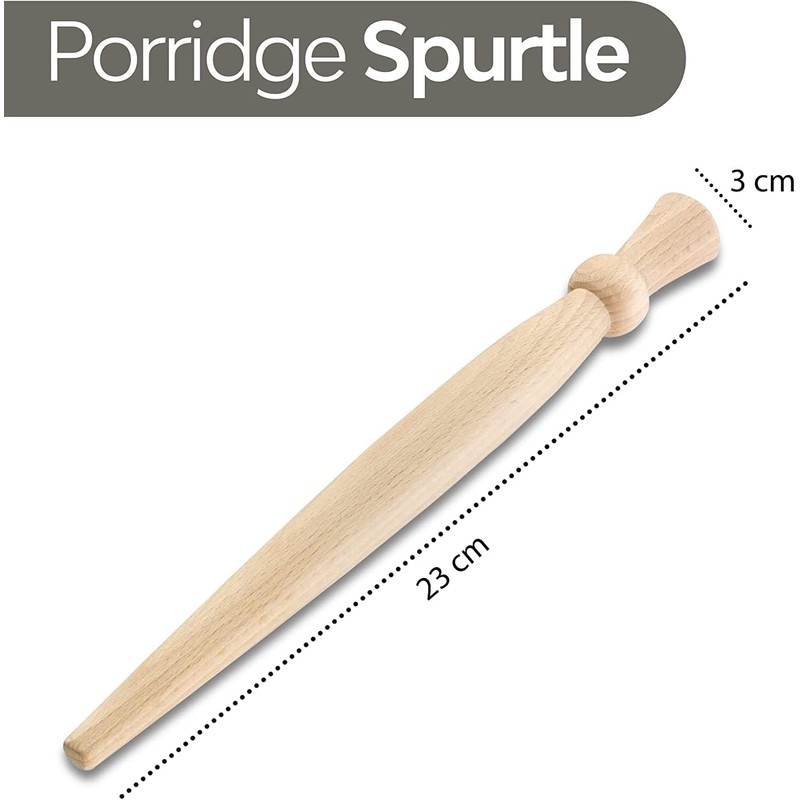 Porridge Spurtle Scottish Spurtle Porridge Stirrer - Wooden Spurtle Thistle