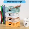 6 Pcs Mini Fodable Storage Baskets, Small Collapsible Storage Baskets,