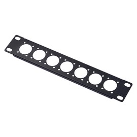 GeeekPi DeskPi RackMate Accessories 10 Inch Rack Mounting Plate 1U 7 Holes D-Series for DeskPi RackMate T1/T0/T2 and Home Servers, Cold Rolled Steel, Powder Coating