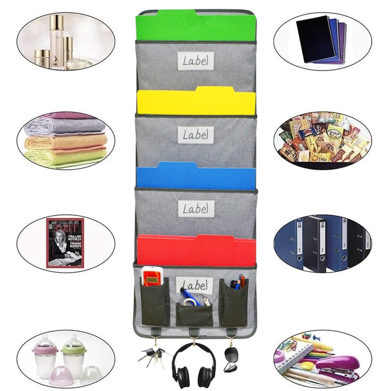 CaiYuanGJ Hanging Organiser Office Folder for Wall, Hanging Wall Folder,
