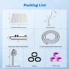 Hibbent Upgraded All Metal 10"Rainfall Showerhead Combo, High Pressure Shower