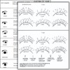 LEES A.M. 1 PC Lash Mapping Chart Eyelash Extension Beginner
