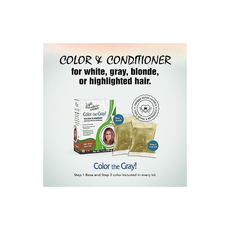 Color The Gray, Brown-Light 7 Oz by Light Mountain