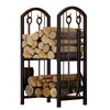 Fire Beauty Fireplace Firewood Log Rack 5-Piece Storage Logs Holder