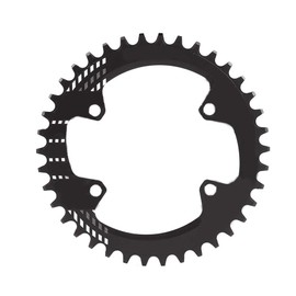 Keenso Bicycle Tray, Aluminium Alloy Bicycle Chain Rings 32/34/36/38T BCD 96MM for Bicycle Cranks (38T-Black) 96 bcd asymmetric narrow wide chainring