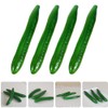 ABOOFAN Artificial Cucumber,4pcs Lifelike Green Cucumber Fake Realistic Plastic Vegetable
