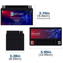 Mighty Max Battery YTX7A-BS Battery for Suzuki LT-R450 QuadRacer 450CC (2006-2009)