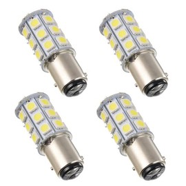 ShuoHui B15 B15D 12V-24V Bulb Bulb, B15d Bayonet Double Contact, 3.5W Cool White 6000K 30W Equivalent, for Lighting Low Voltage Devices 24 SMD (2)