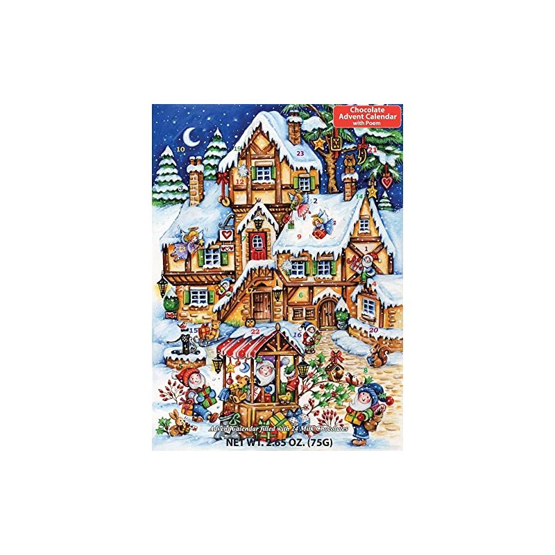 Christmas Market Chocolate Advent Calendar (Countdown to Christmas)