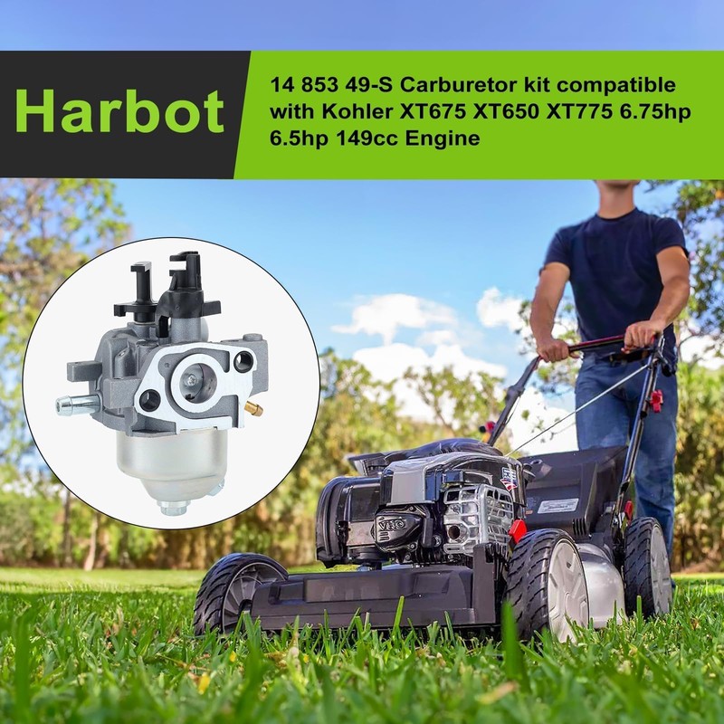 Harbot 14-853-49-S Carburetor for Kohler Courage XT675 XT650 XT6 XT7