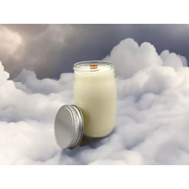 Leah's Lite WOOD WICK * 16 OZ * BLUEBERRY COBBLER SCENTED * LEAH'S LITE CANDLE