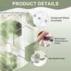 deFouliao Sage Green Shower Curtain Modern Abstract Green Geometric Grid