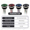 FILN 2PCS 19mm Momentary Push Button Switch, Ultra-Thin Waterproof IP67