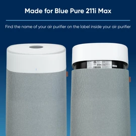 BLUEAIR Blue Pure 211i Max Series SmokeBlock Genuine Replacement Filter, Extra Carbon Captures 99.99% of Wildfire Smoke, fits Blue Pure 211I Max Air Purifier