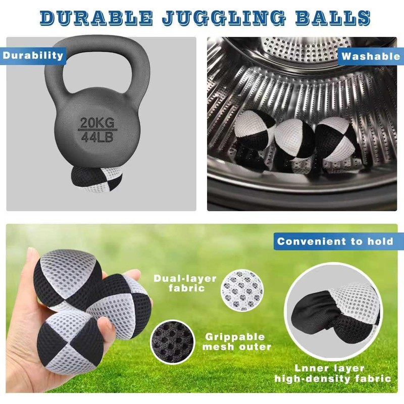 AIYIWREATH Juggling Balls [Pack of 3] for Beginners to Advanced