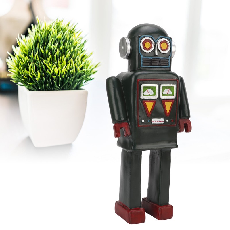 Robot Statue European Style Retro Robot Statue Decoration Shooting Props